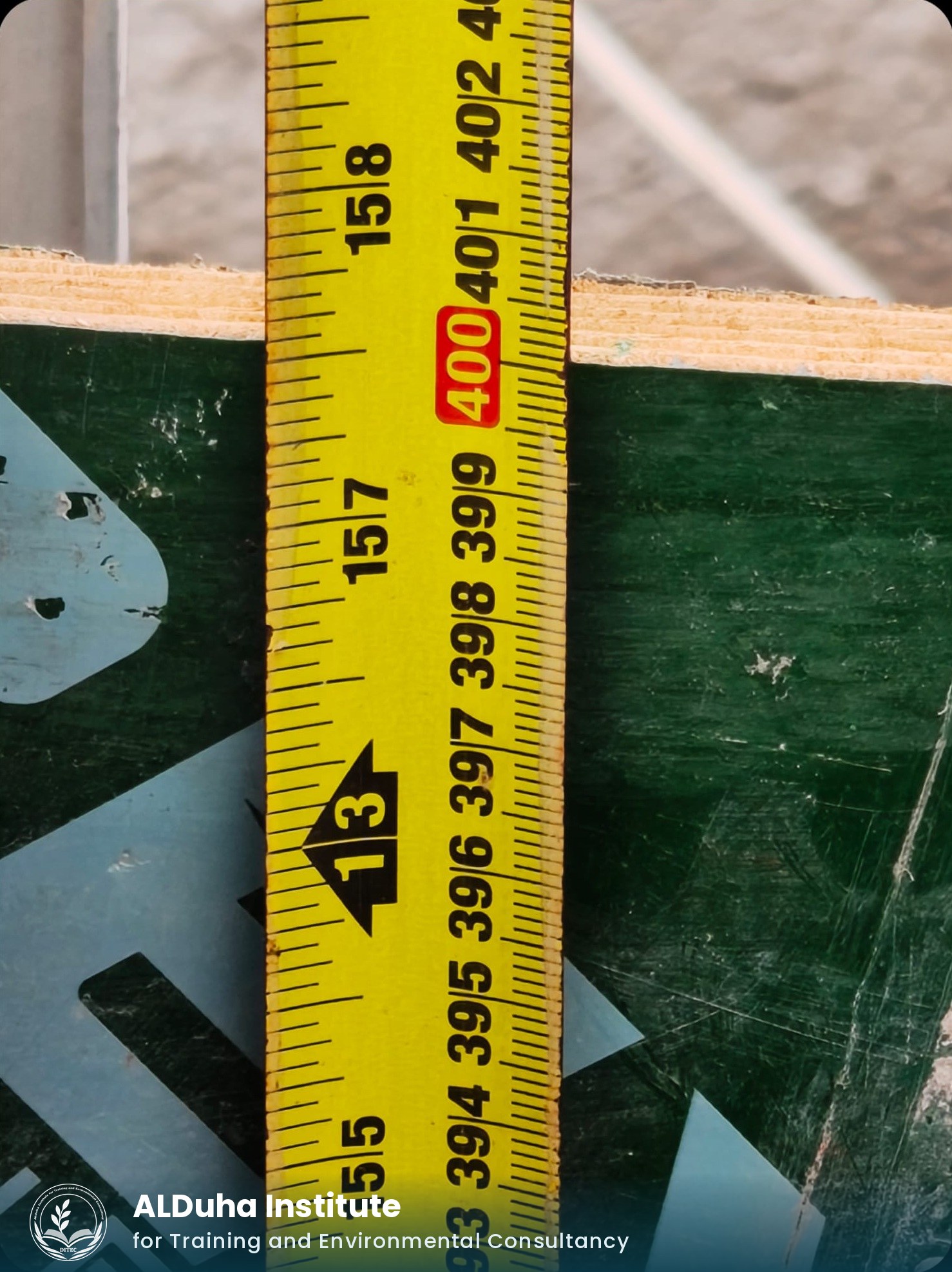 On-site verification of shielding wall thickness - 400 mm