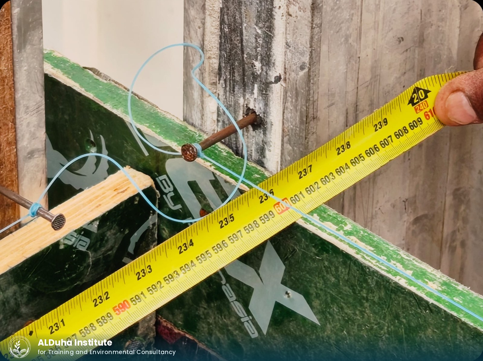 On-site verification of shielding wall thickness - approx. 600 mm