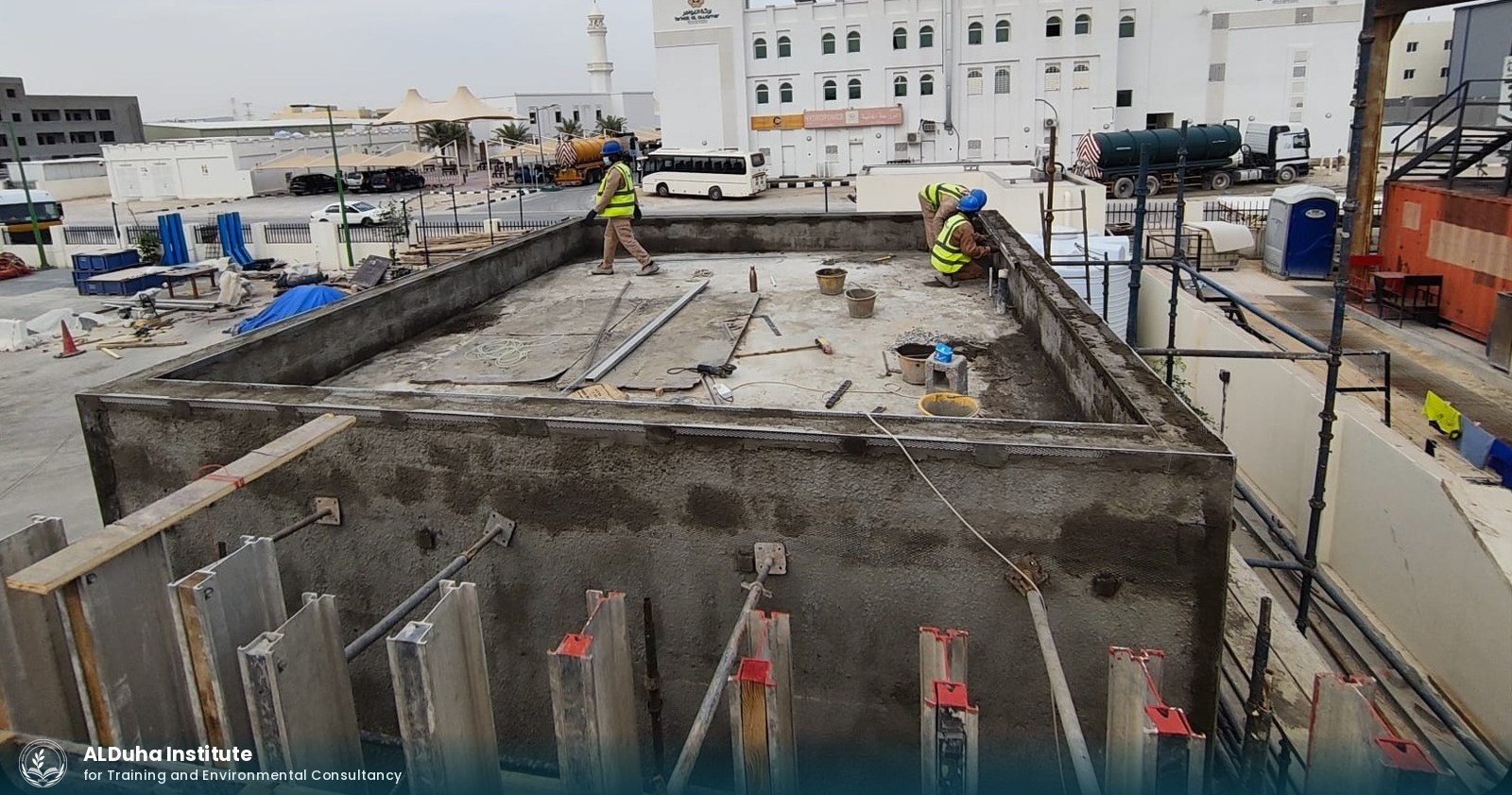 Completed reinforced-concrete shielded structure